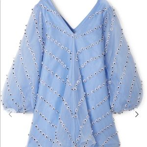 GANNI Rosenfeld embellished tulle mini dress EU34